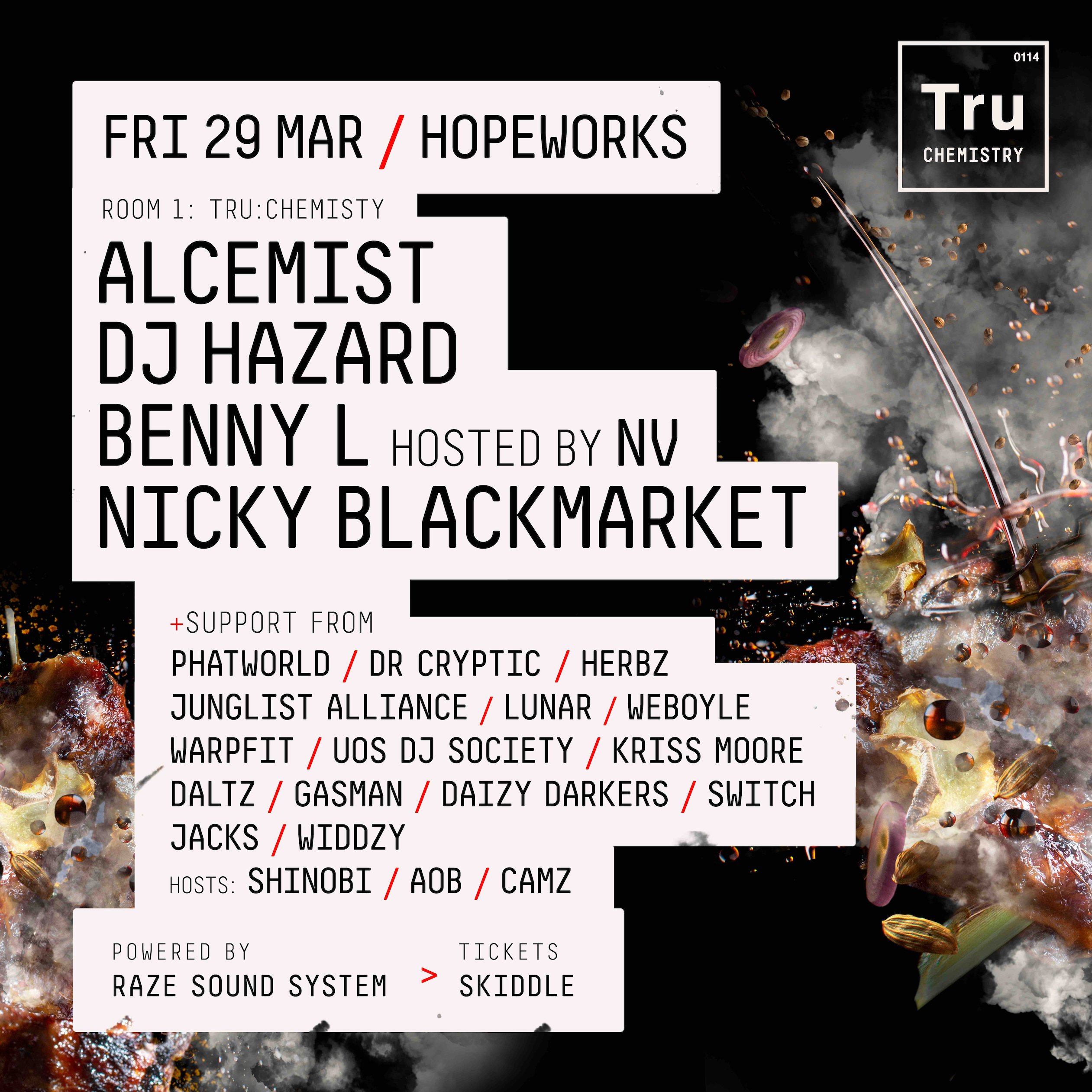 TRU Chemistry: DJ Hazard, Alchemist, Benny L, Nicky Blackmarket